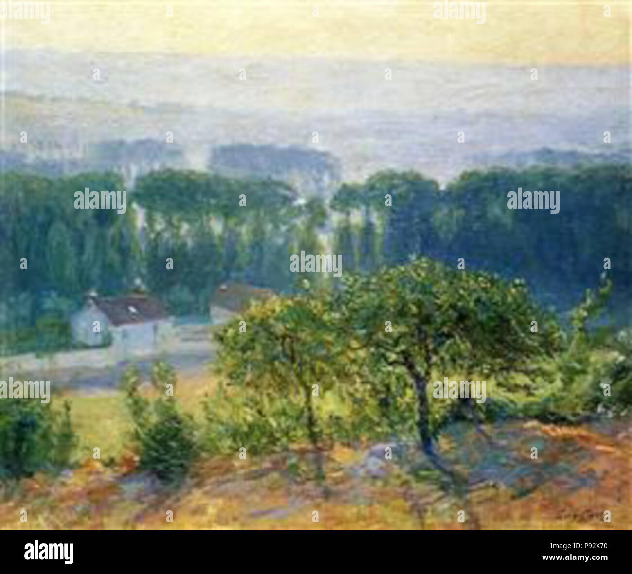 .   482 Rose - late-afternoon-giverny-1910 Stock Photo