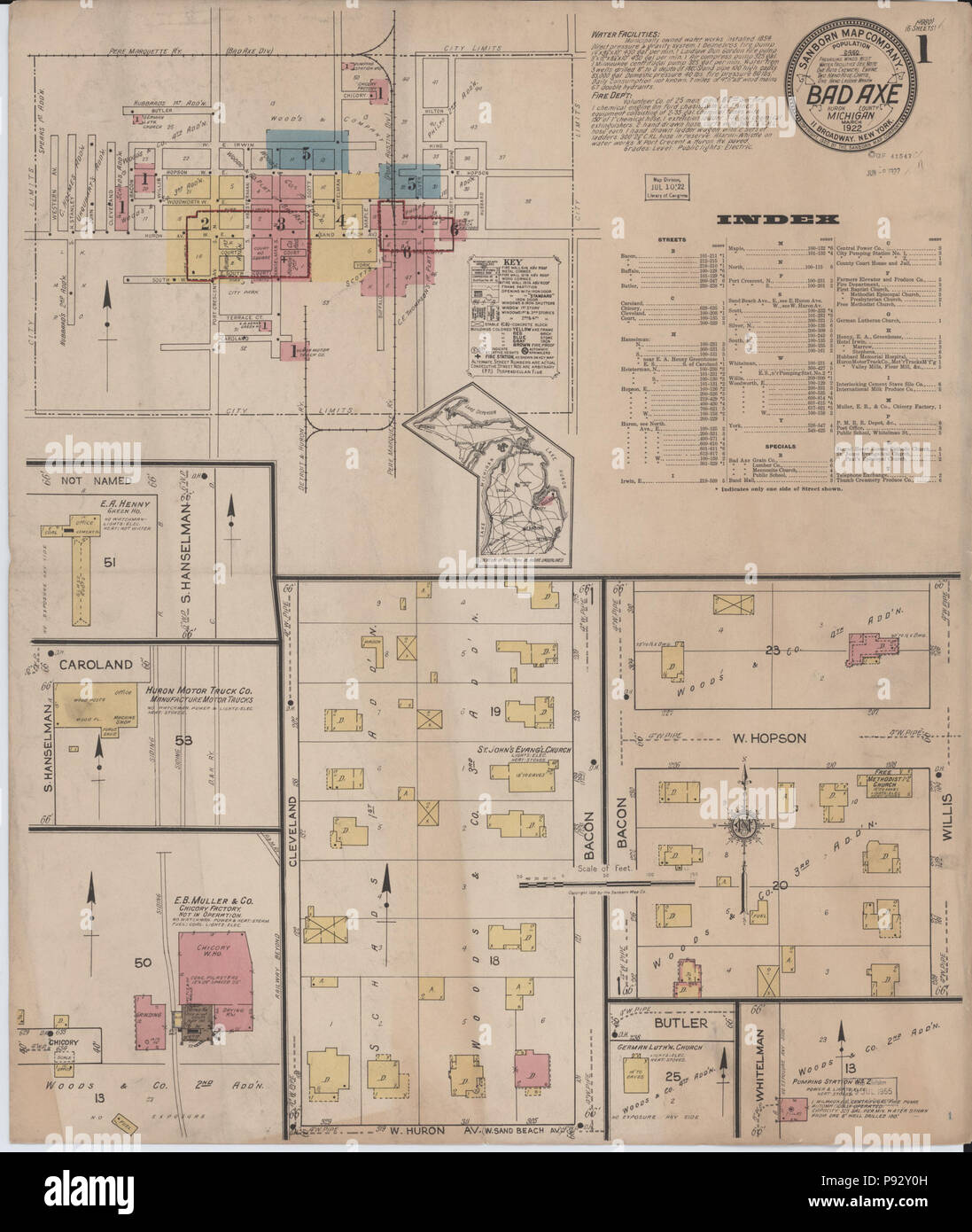 Bad axe map hires stock photography and images Alamy