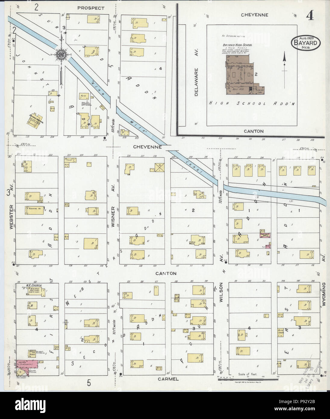 Map of bayard nebraska hires stock photography and images Alamy
