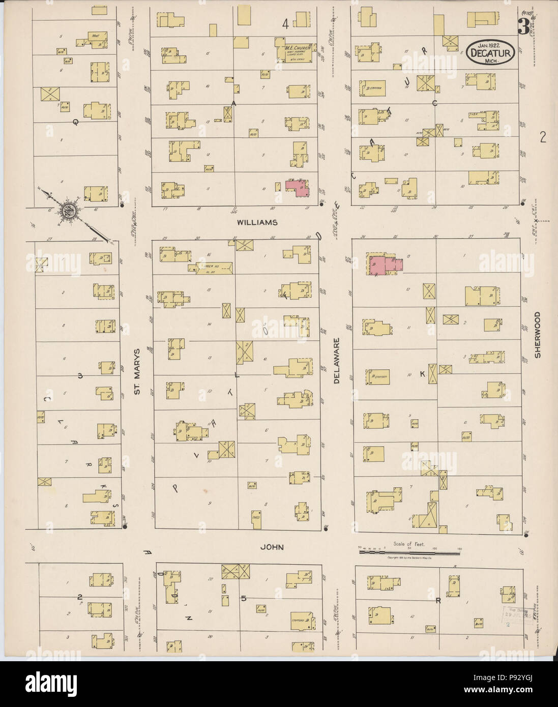 Decatur michigan map hires stock photography and images Alamy