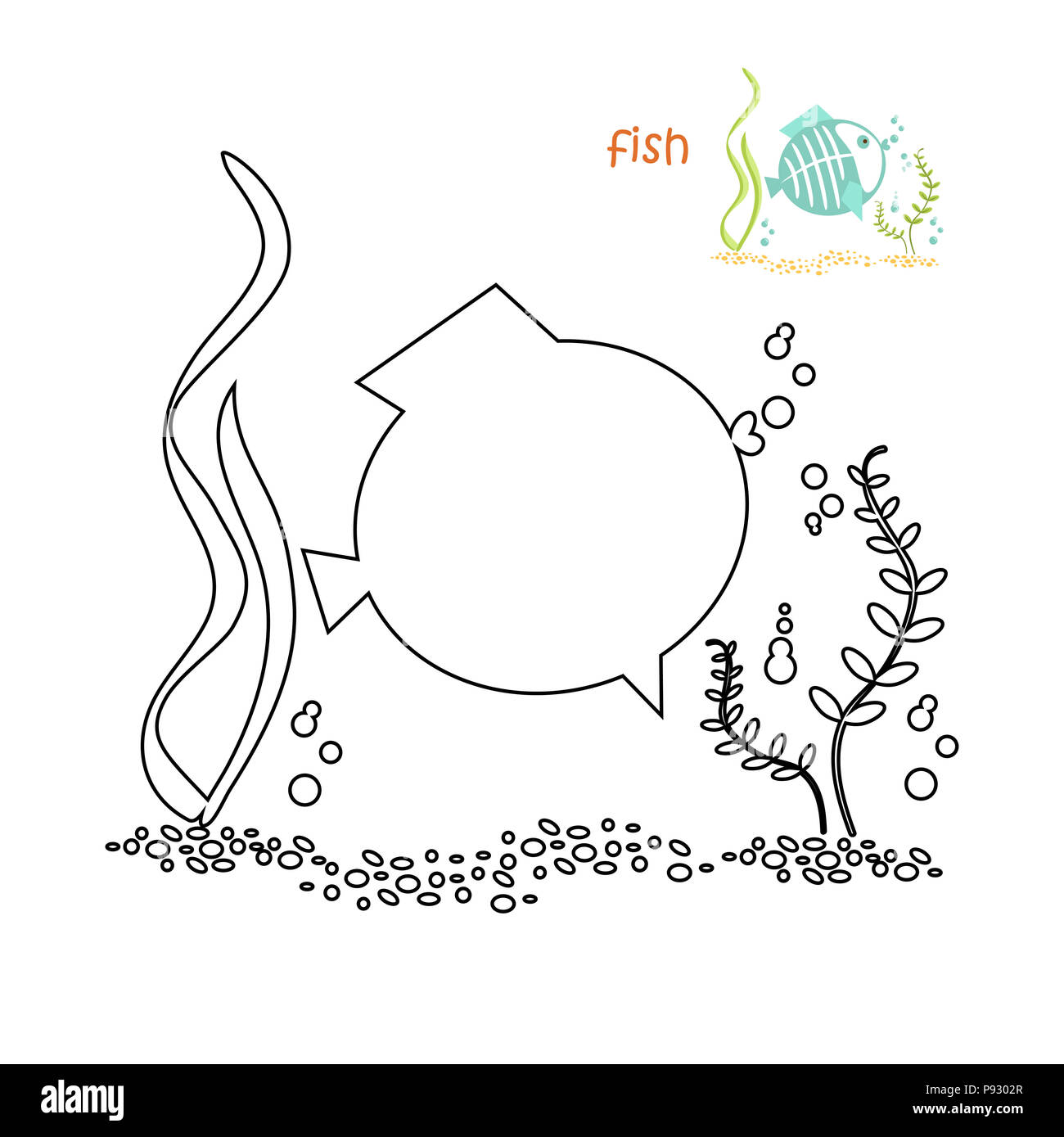 Child Draw Fish High Resolution Stock Photography and Images - Alamy