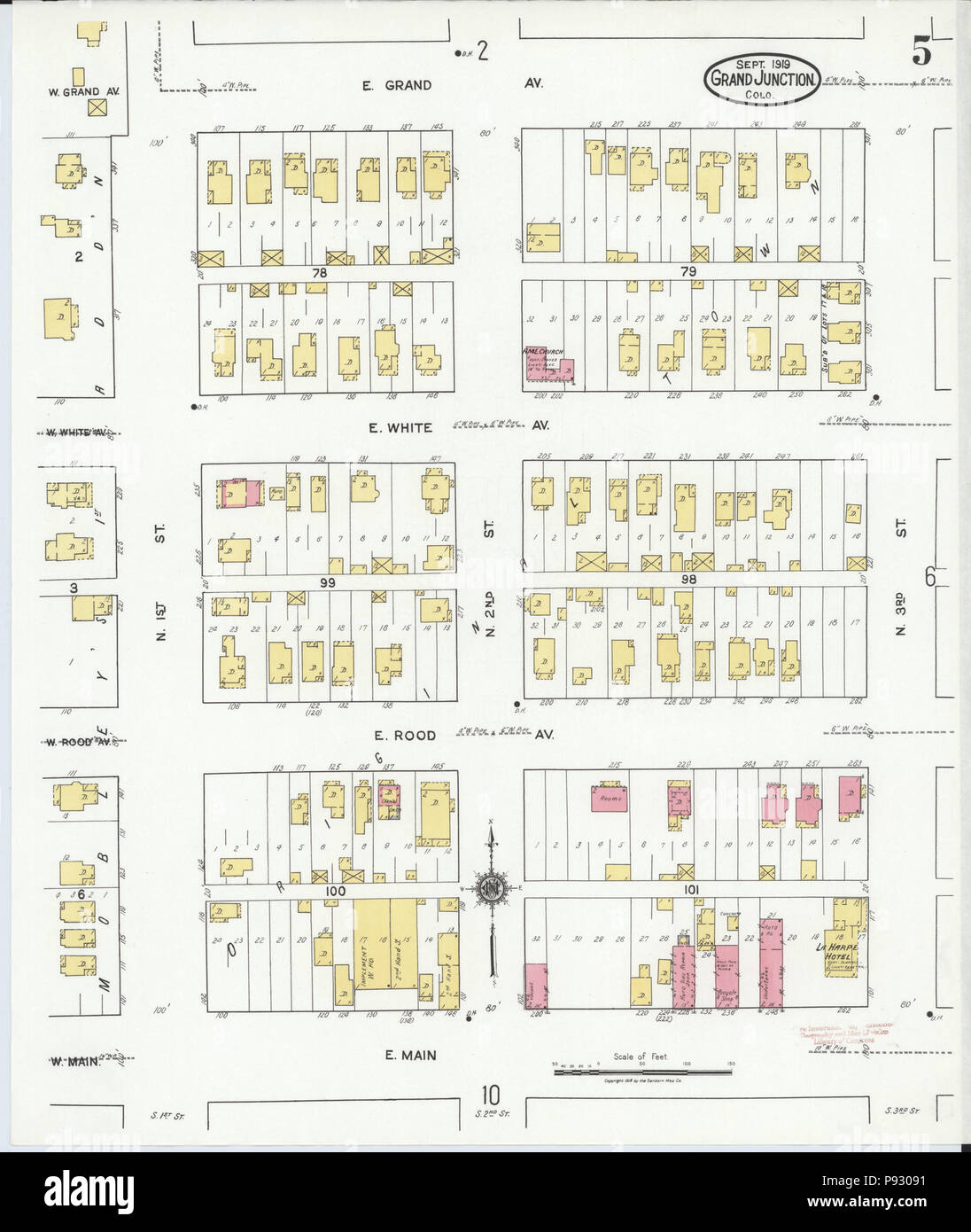 499 Sanborn Fire Insurance Map from Grand Junction, Mesa County ...