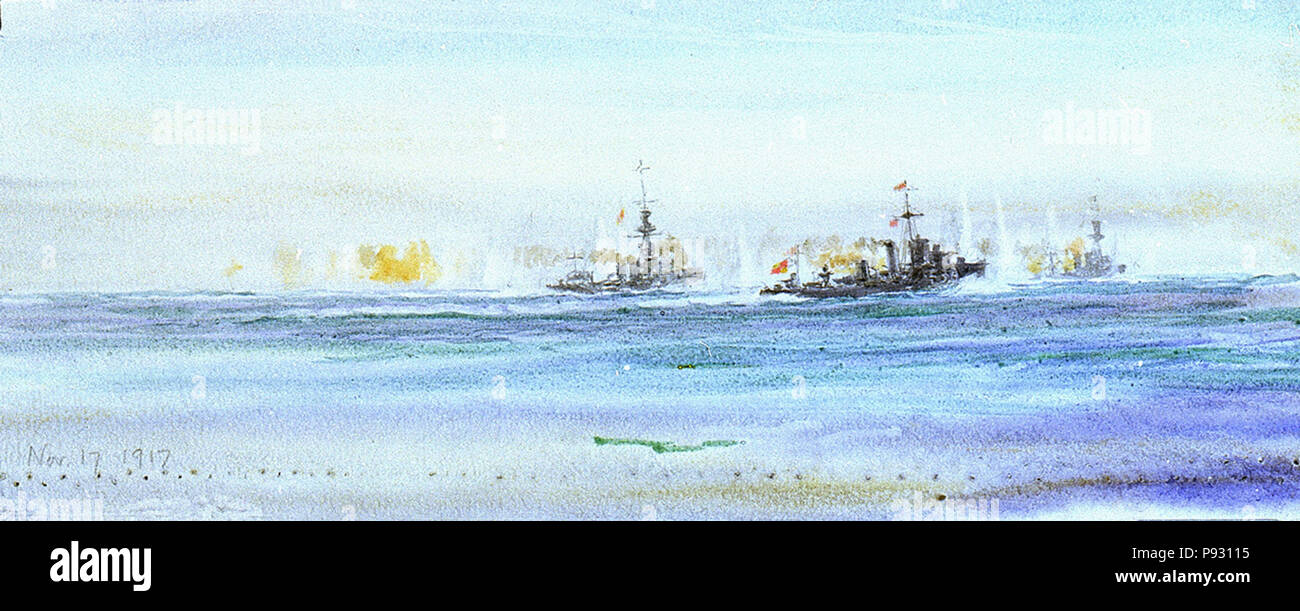 .   518 Second Battle of the Heligoland Bight, 17 November 1917 RMG PW1770 Stock Photo