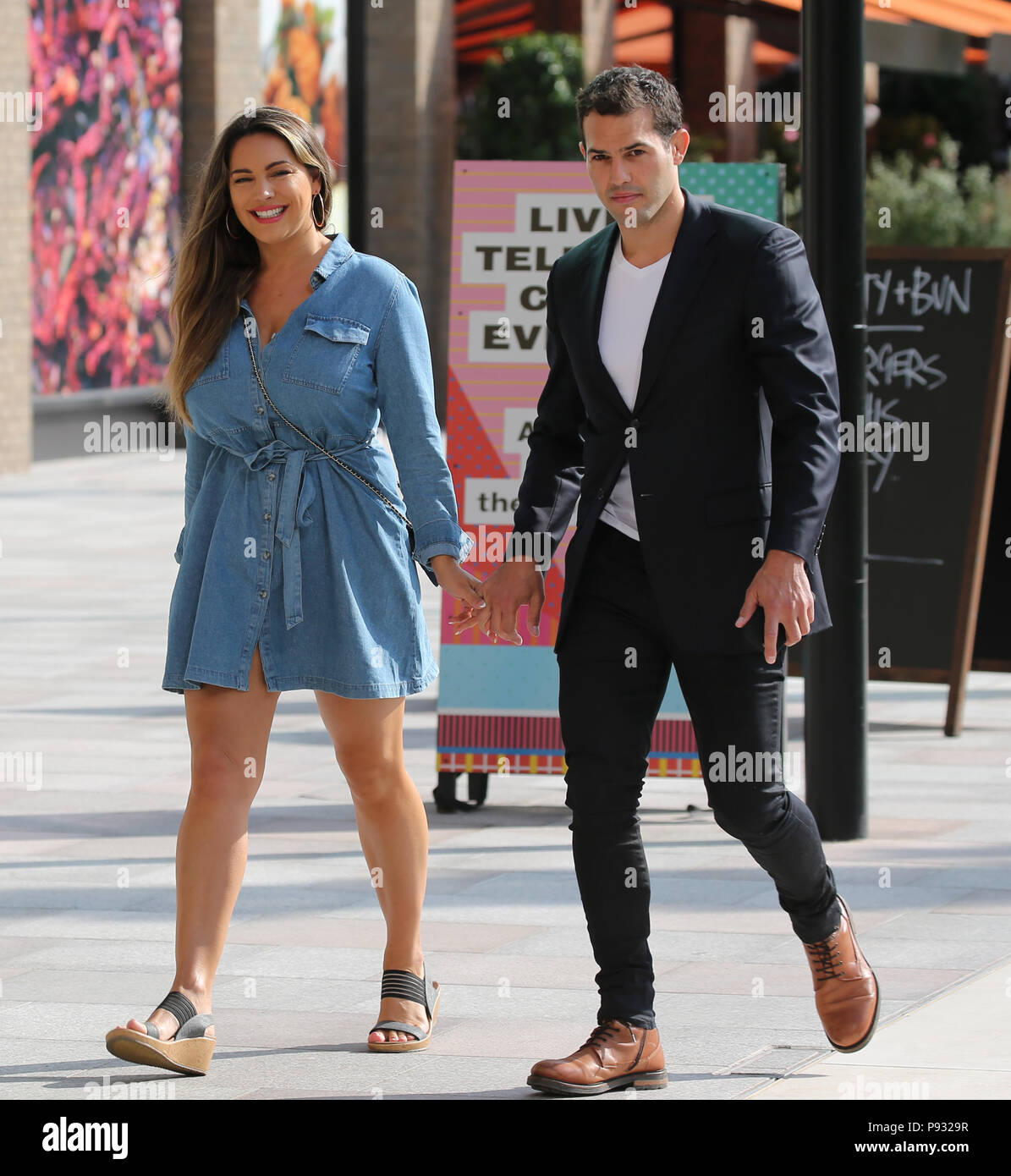 Kelly Brook and Jeremy Parsi outside ITV Studios Featuring: Kelly Brook