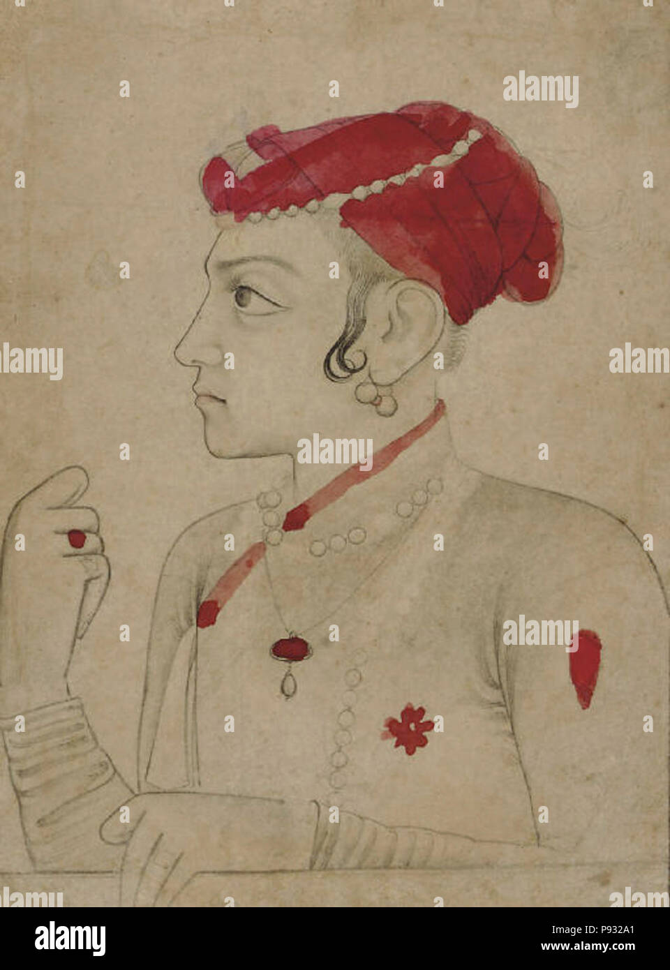 A drawing of Sulaiman Shikoh. Stock Photo