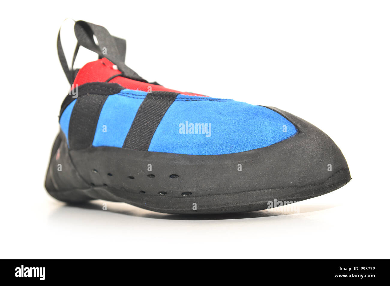 rock climbing shoe isolated on white background Stock Photo - Alamy