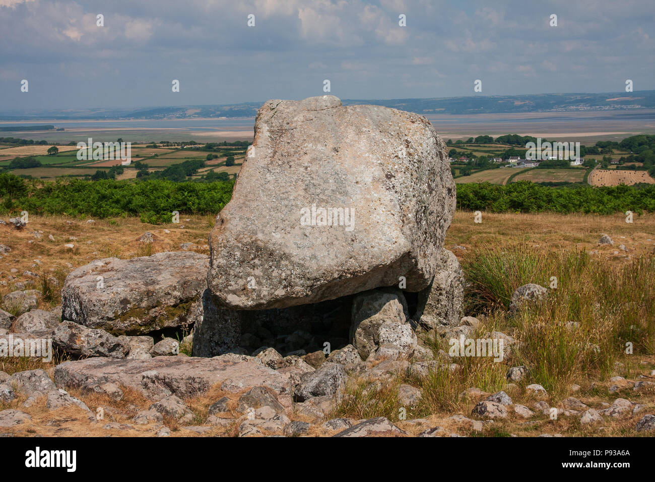 Arthur's Stone, Cefn Bryn, Gower Peninsular, Wales Stock Photo
