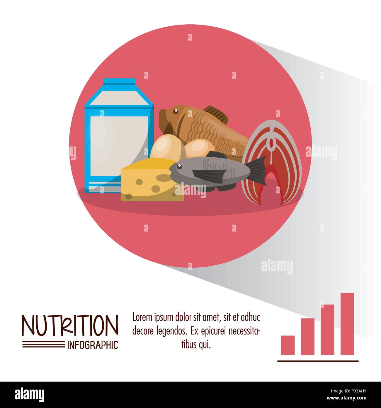 Nutritional Status Graphics Nutrition and food infographic with statistics and elements vector ...