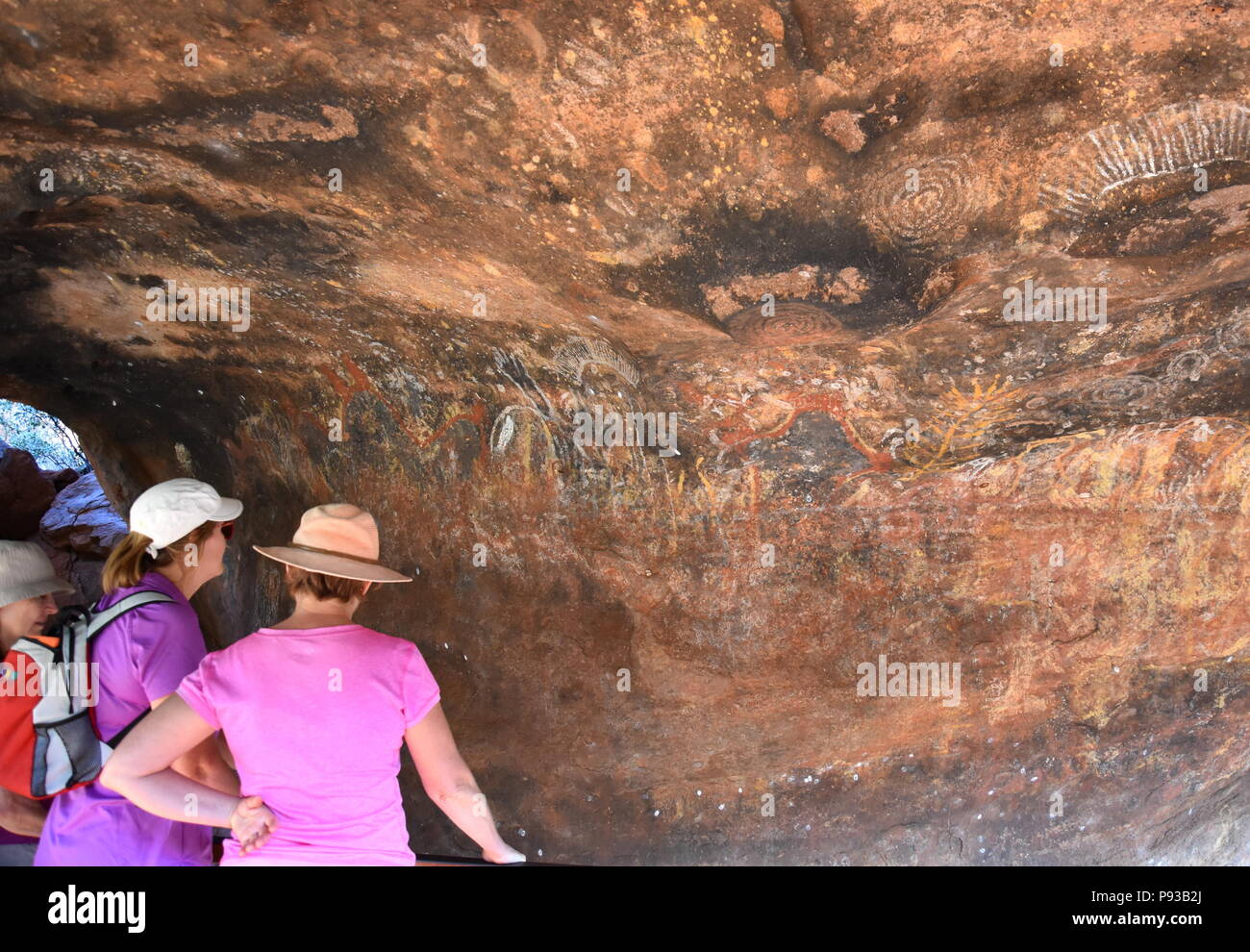 Yulara, Australia Jun 10, 2018. Tourist watching aboriginal rock