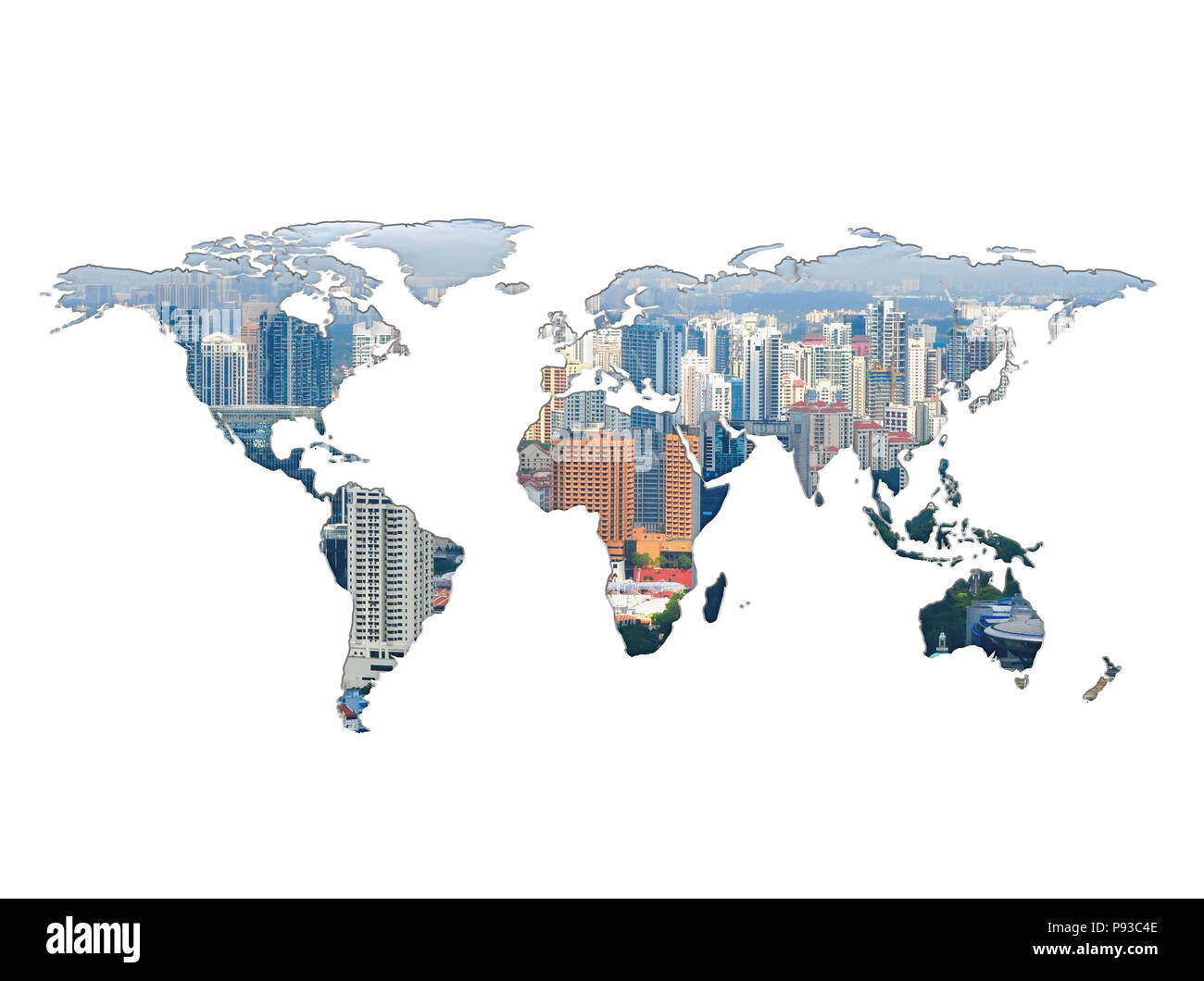 Double exposure success business Cut Out Stock Images & Pictures - Alamy
