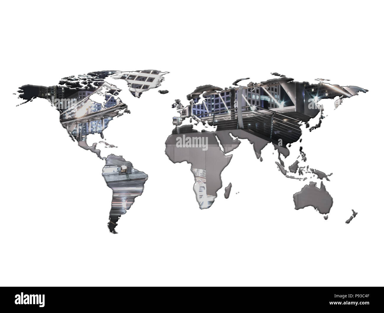 Double exposure success business Cut Out Stock Images & Pictures - Alamy