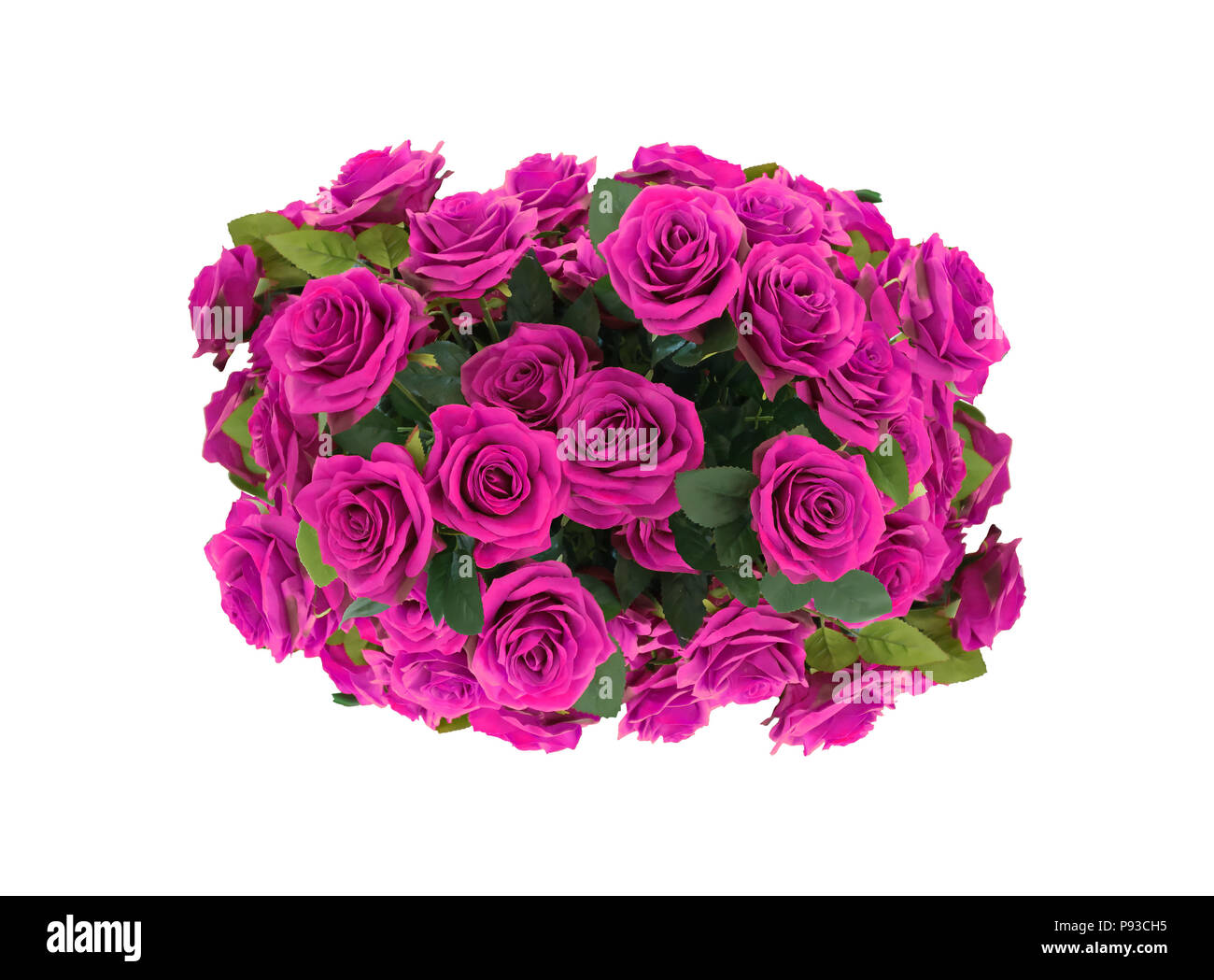 bouquet of pink roses isolated on white background Stock Photo - Alamy