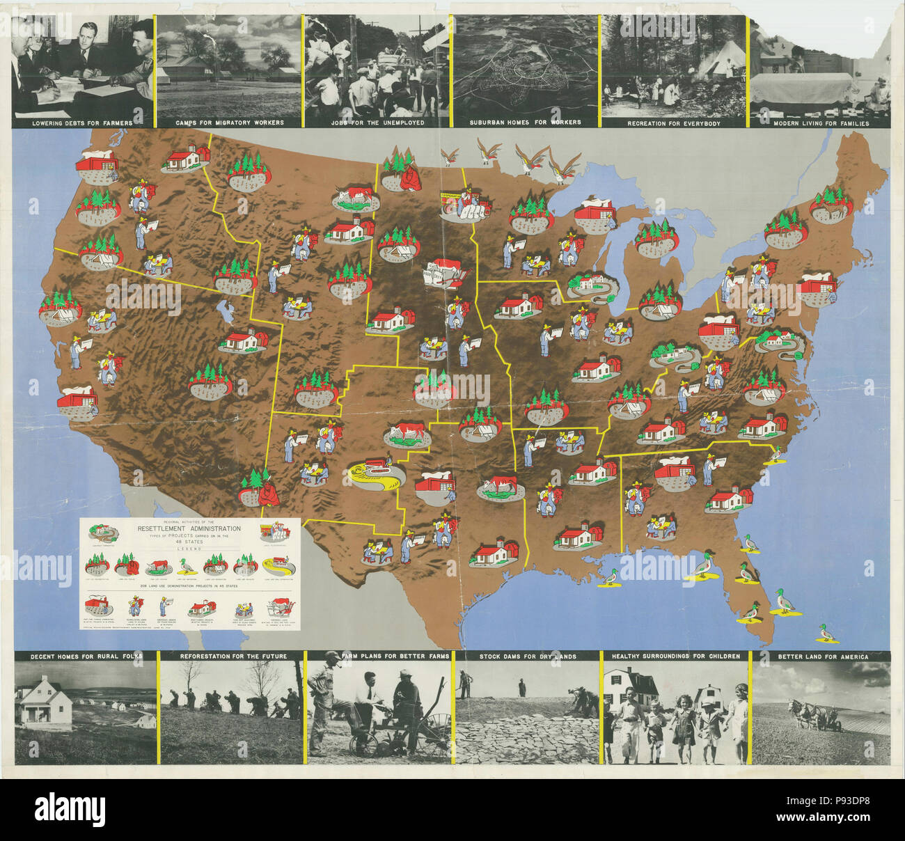 Resettlement administration map hires stock photography and images Alamy