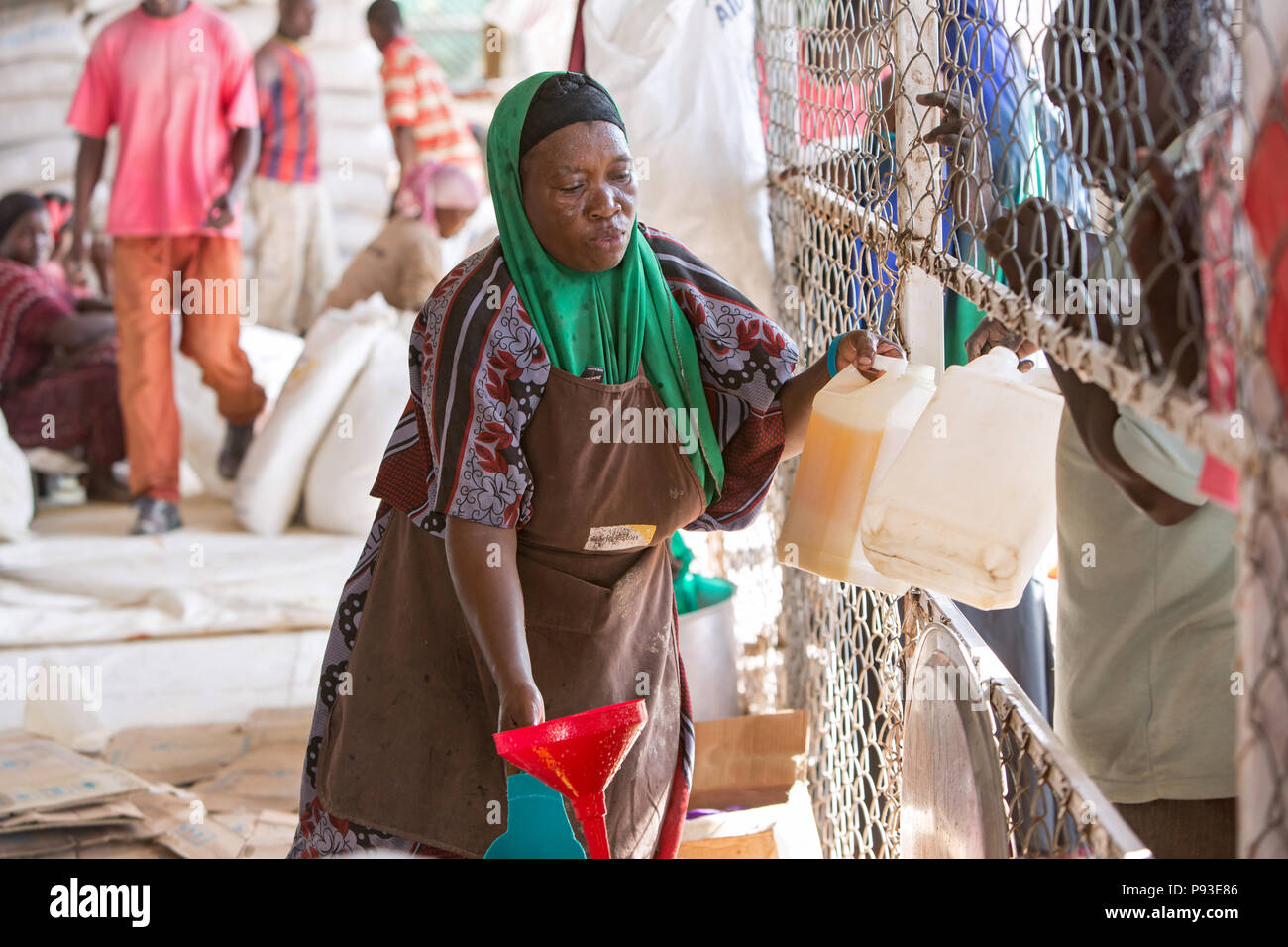 Kakuma, Kenya Food distribution by the humanitarian aid organization