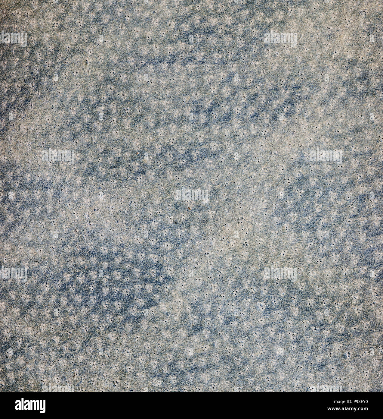 Blue leather texture. Square, close up Stock Photo