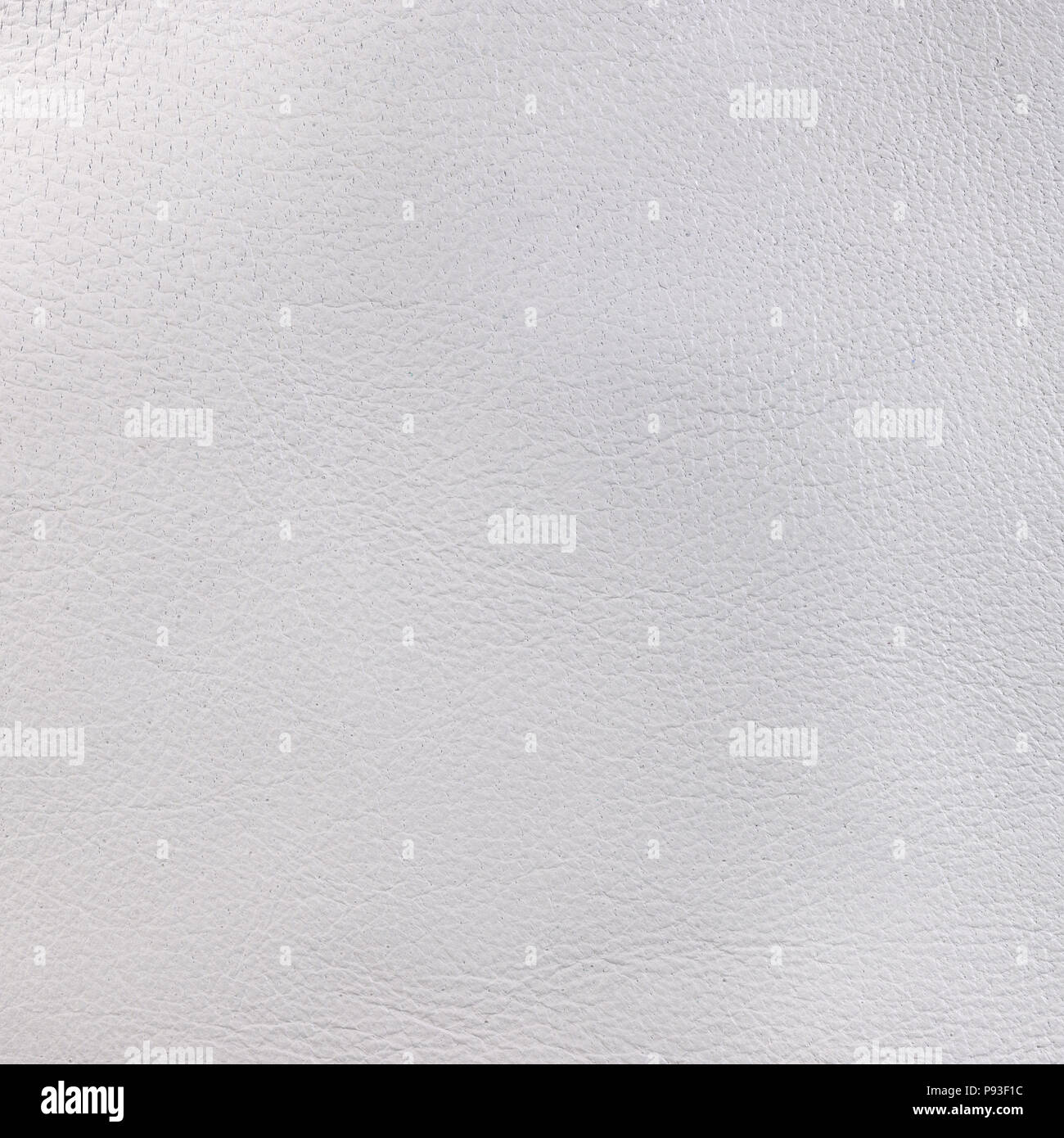 White leather texture. Square, close up Stock Photo