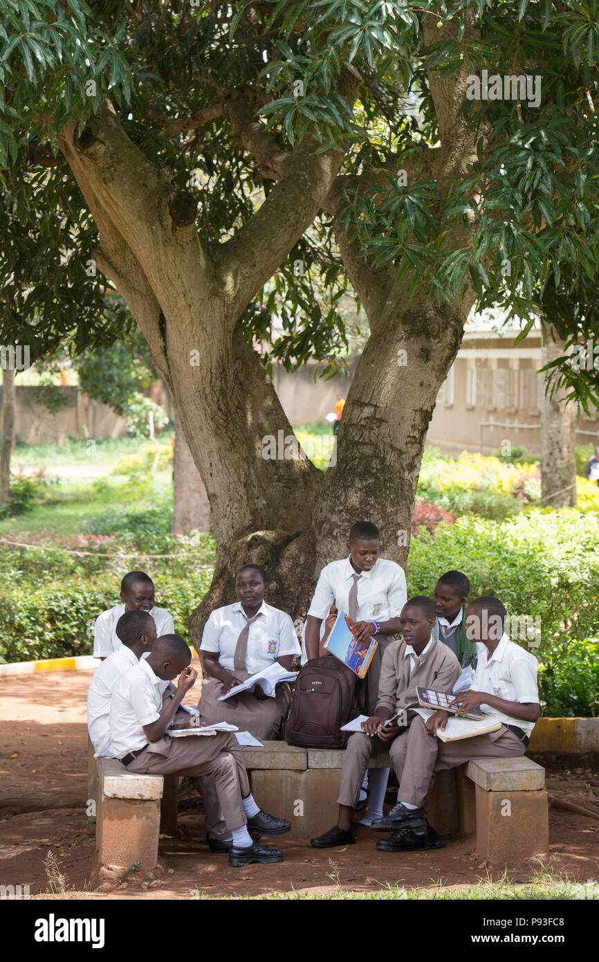 Bombo, Uganda - Education at Don Bosco Vocational Training Center Bombo. Stock Photo