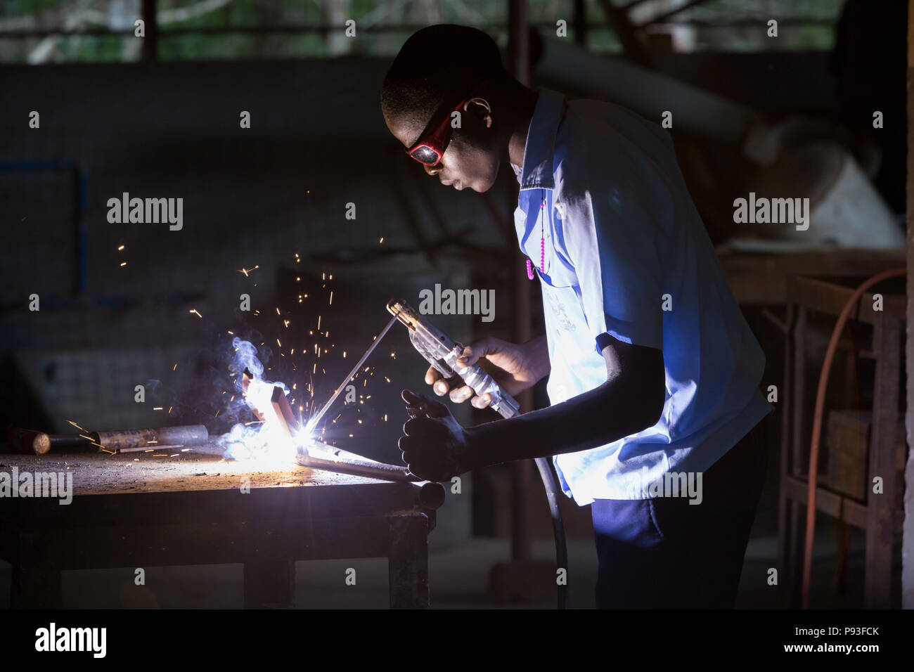 Bombo, Uganda - Don Bosco Mondo, a Catholic non-governmental organization, Don Bosco Vocational Training Center Bombo. Stock Photo