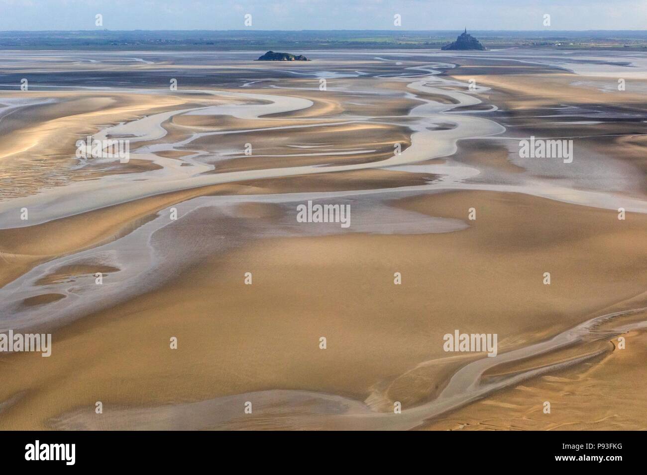 BAY OF MONT SAINT MICHEL, (50) MANCHE, LOWER NORMANDY, FRANCE Stock Photo