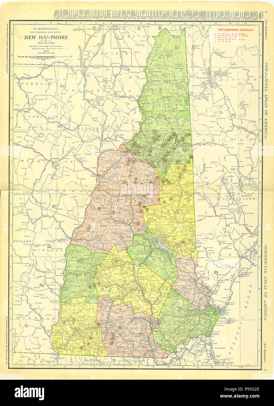 New hampshire map hires stock photography and images Alamy