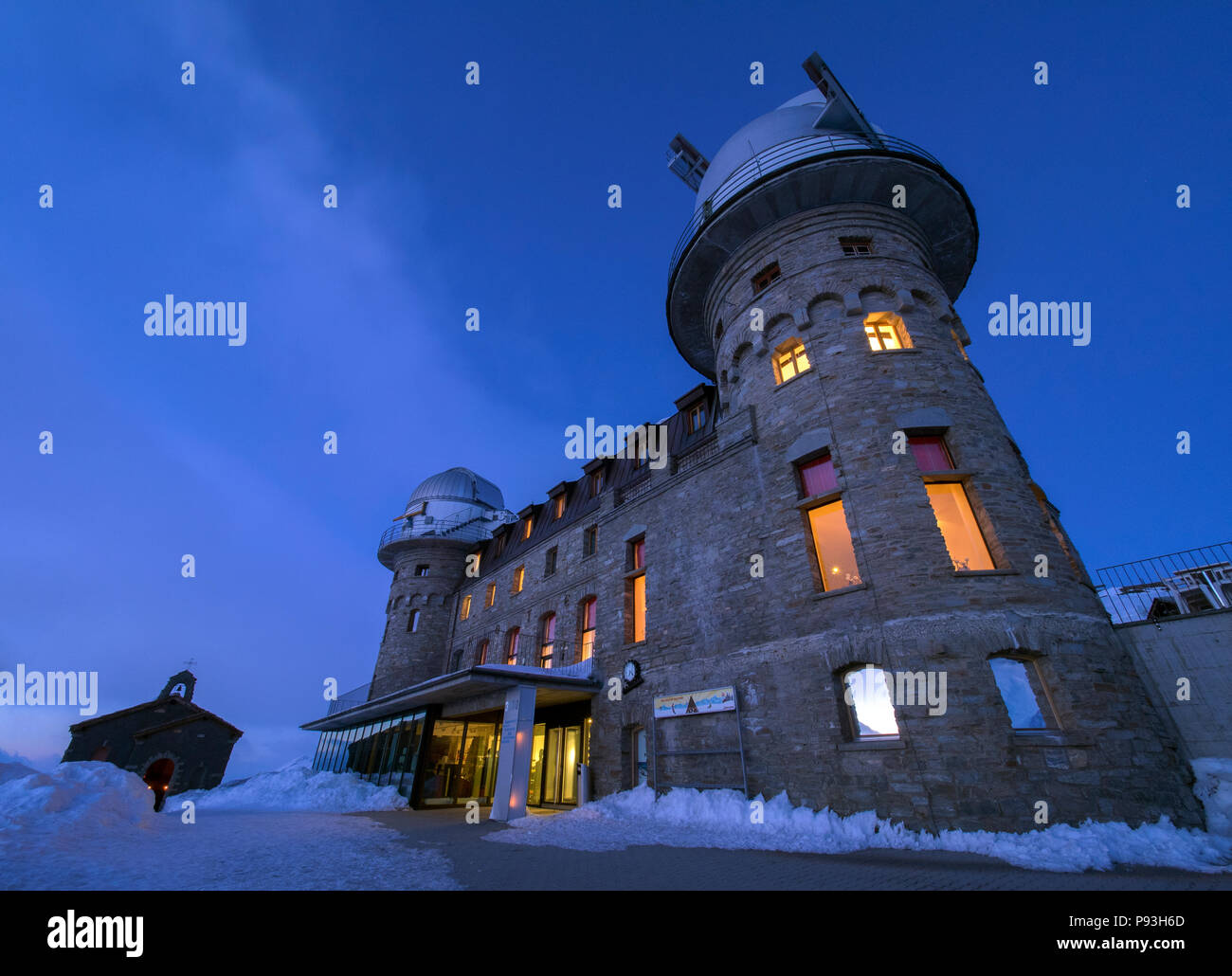 Gornergrat Observatory Stock Photo