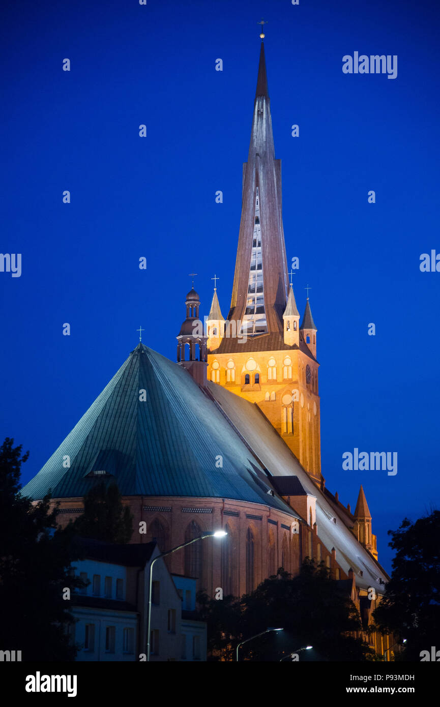 Gothic Bazylika archikatedralna swietego Jakuba (Cathedral Basilica of St James the Apostle) in Szczecin, Poland. June 14th 2018 © Wojciech Strozyk /  Stock Photo