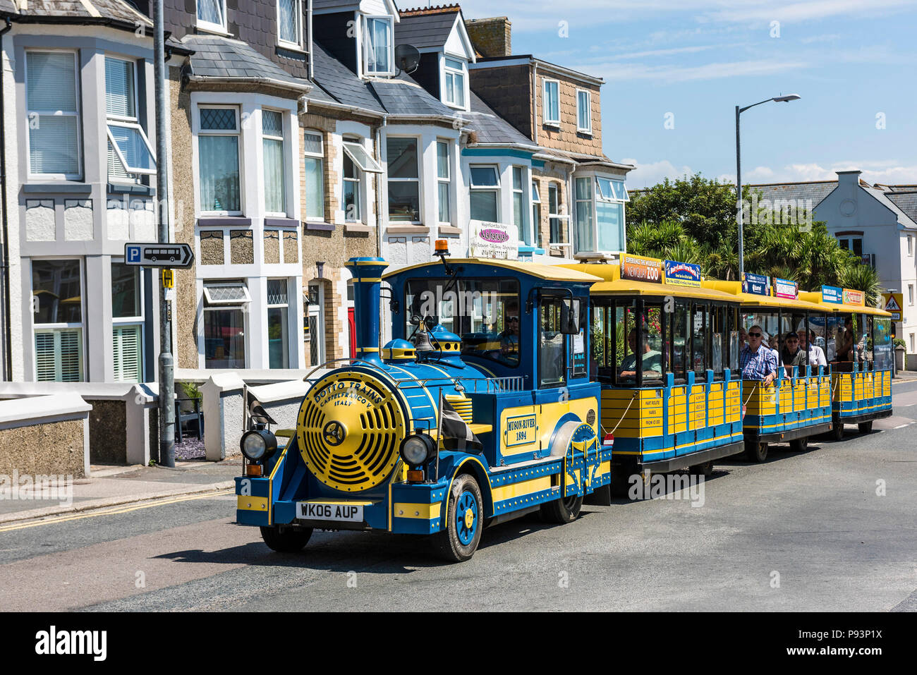 The Newquay Road Train Stock Photo Alamy