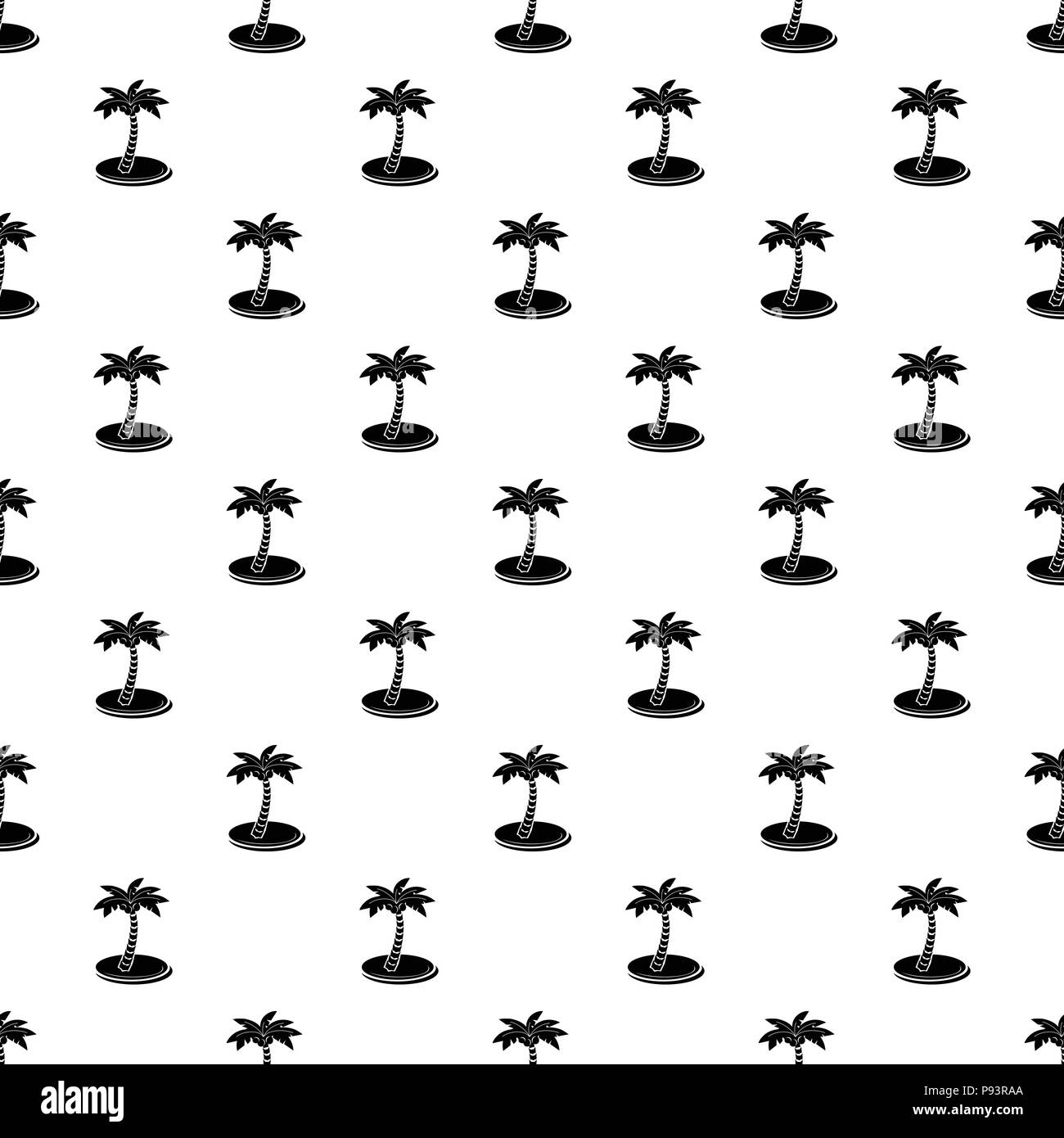 Palm tree with coconuts icon, simple style Stock Vector