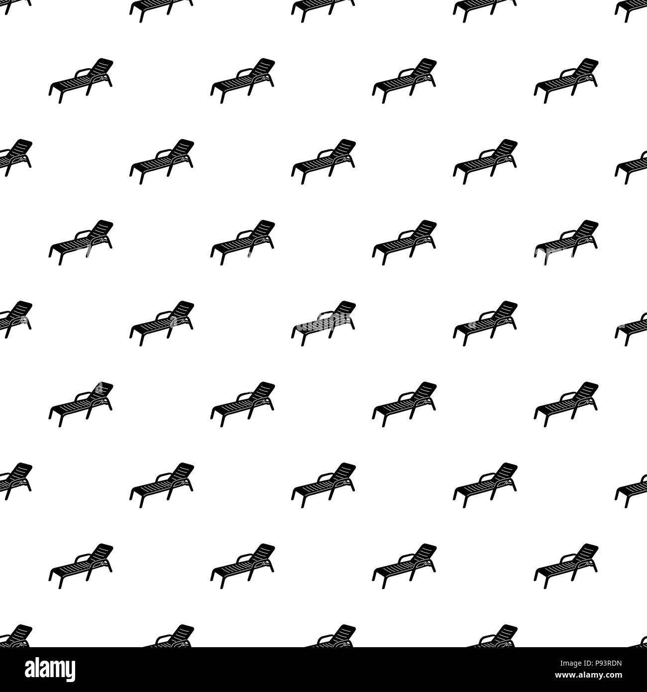 Chaise icon, simple style Stock Vector