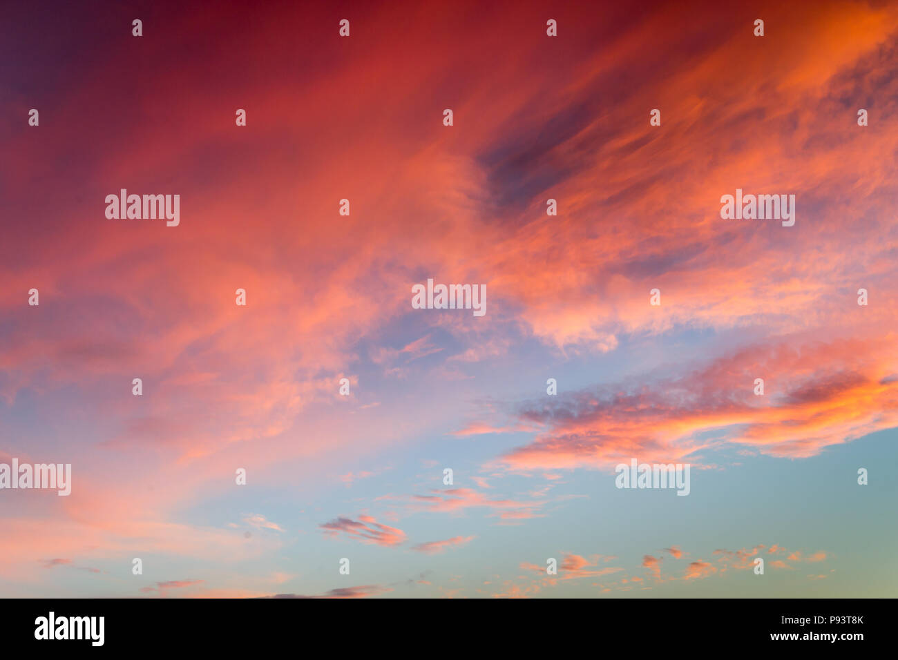 Sunset in the sky Stock Photo - Alamy