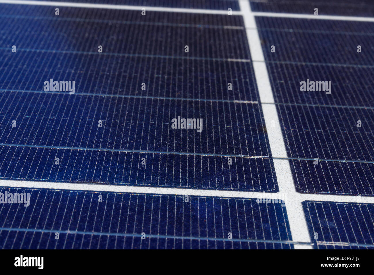 Solar Thermal Flat Panels. Many companies are installing renewable energy sources to reduce their carbon footprint I Stock Photo