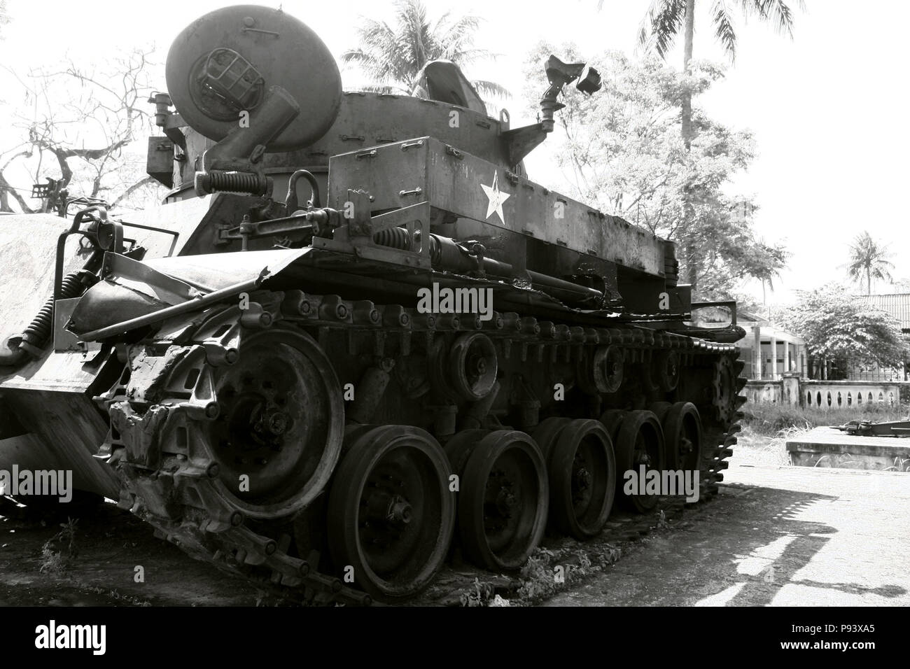 US Tank, Hue, Vietnam Stock Photo