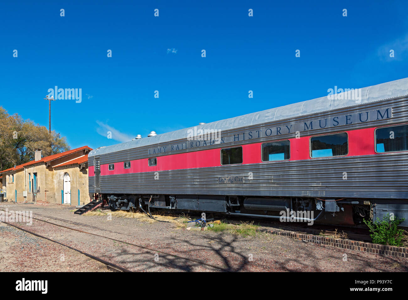 New Mexico, Santa Fe County, Lamy Railroad & History Museum Stock Photo