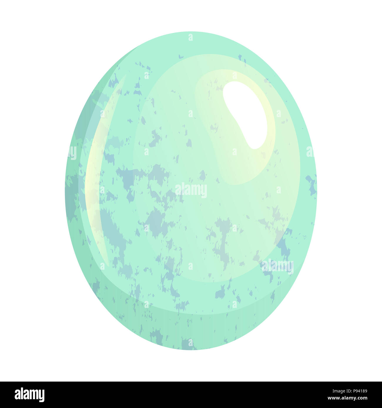 Bird egg isolated. Spotted egg. Eggshell illustration Stock Photo - Alamy