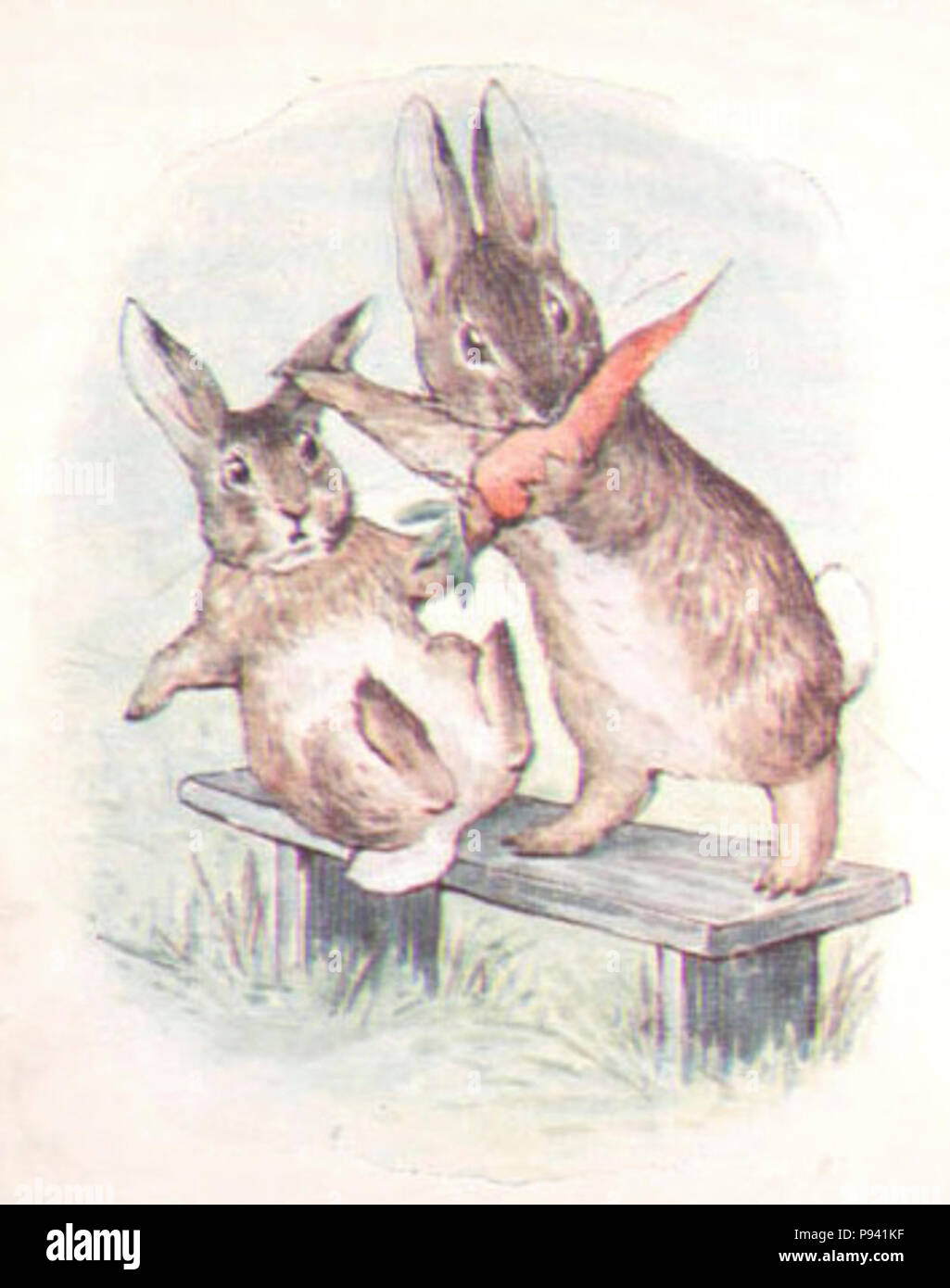 A fierce bad rabbit carrot Stock Photo Alamy