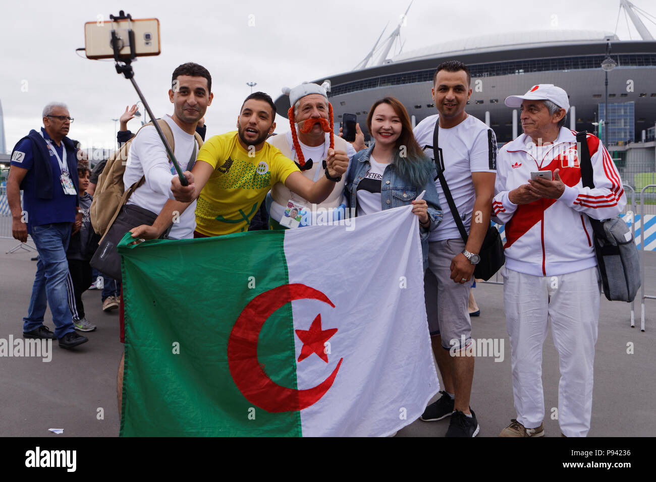 Nasri with Algerian and French fans From Marseille to Algiers: The Roots of a Dual Identity