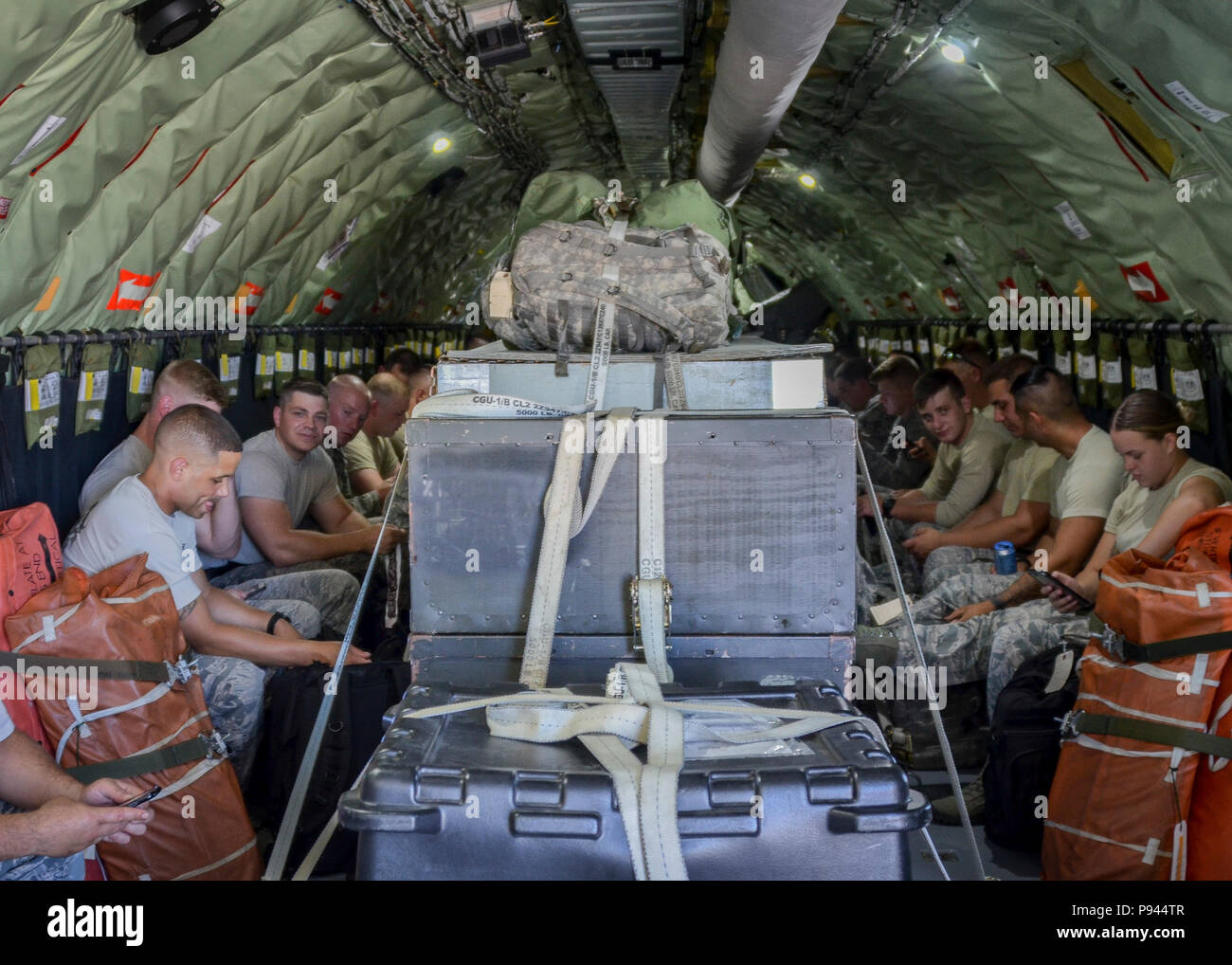 Security Forces Airmen with the 128th Air Refueling Wing, Wisconsin Air ...