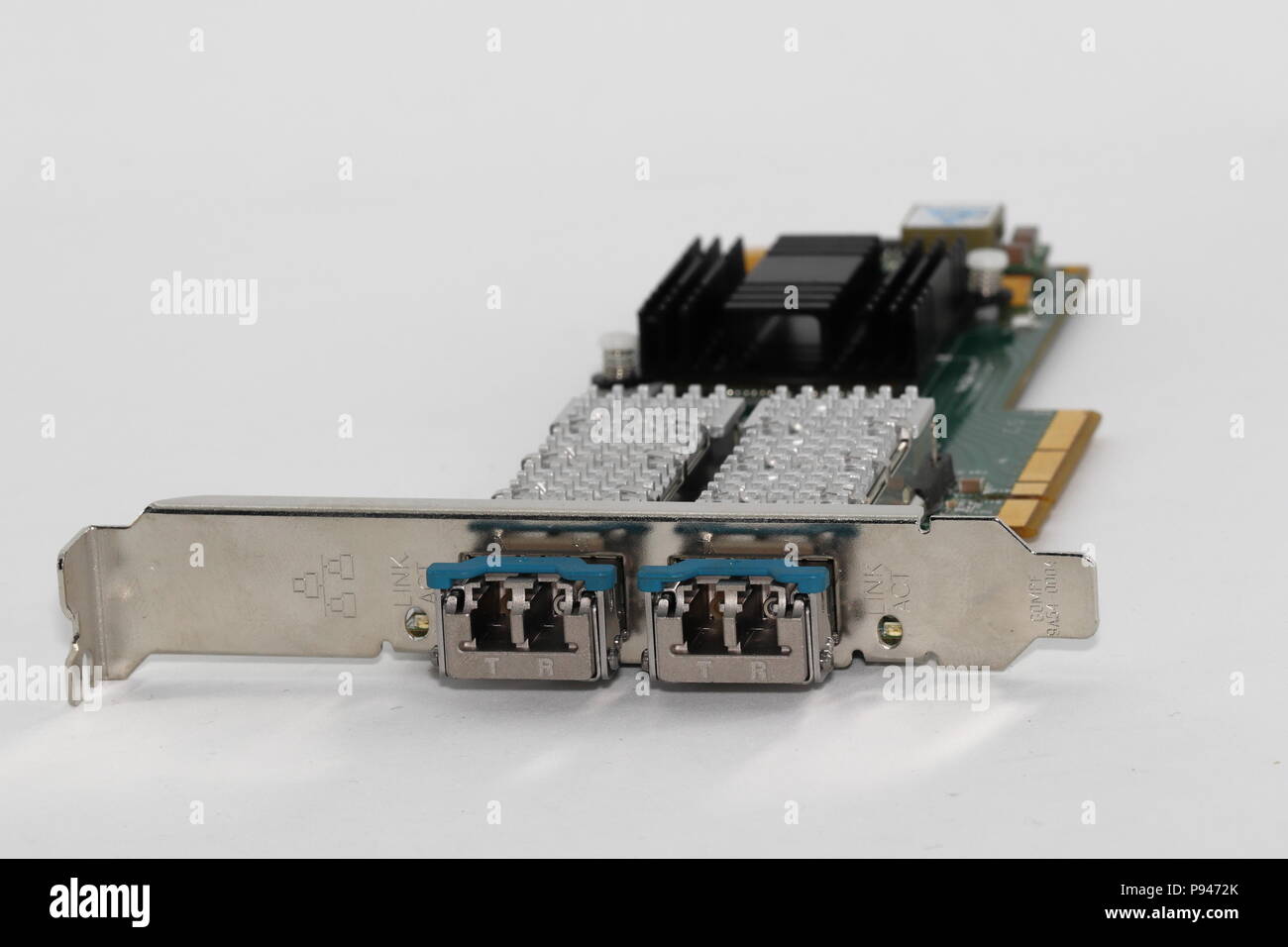 Network controller 10 Gb with Fiber optics LC duplex socket connectors ...