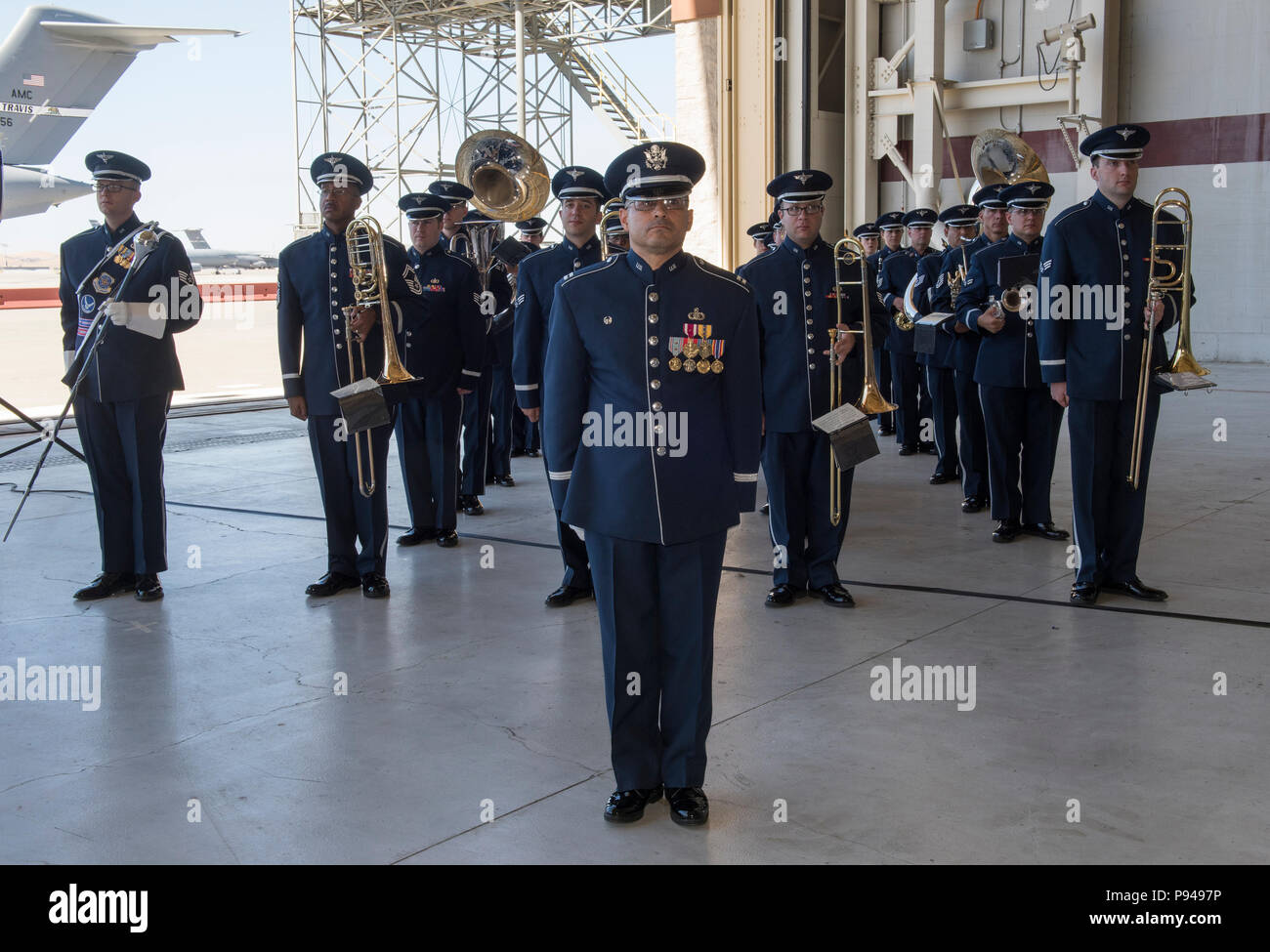 The United States Air Force Band of the Golden West perform during the ...
