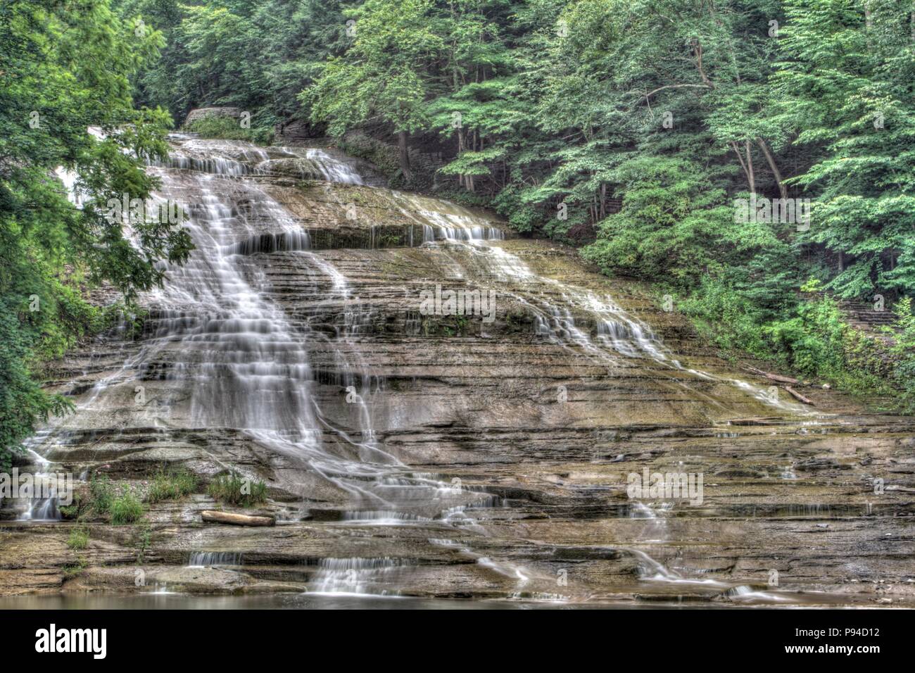 Buttermilk Falls, New York Stock Photo Alamy