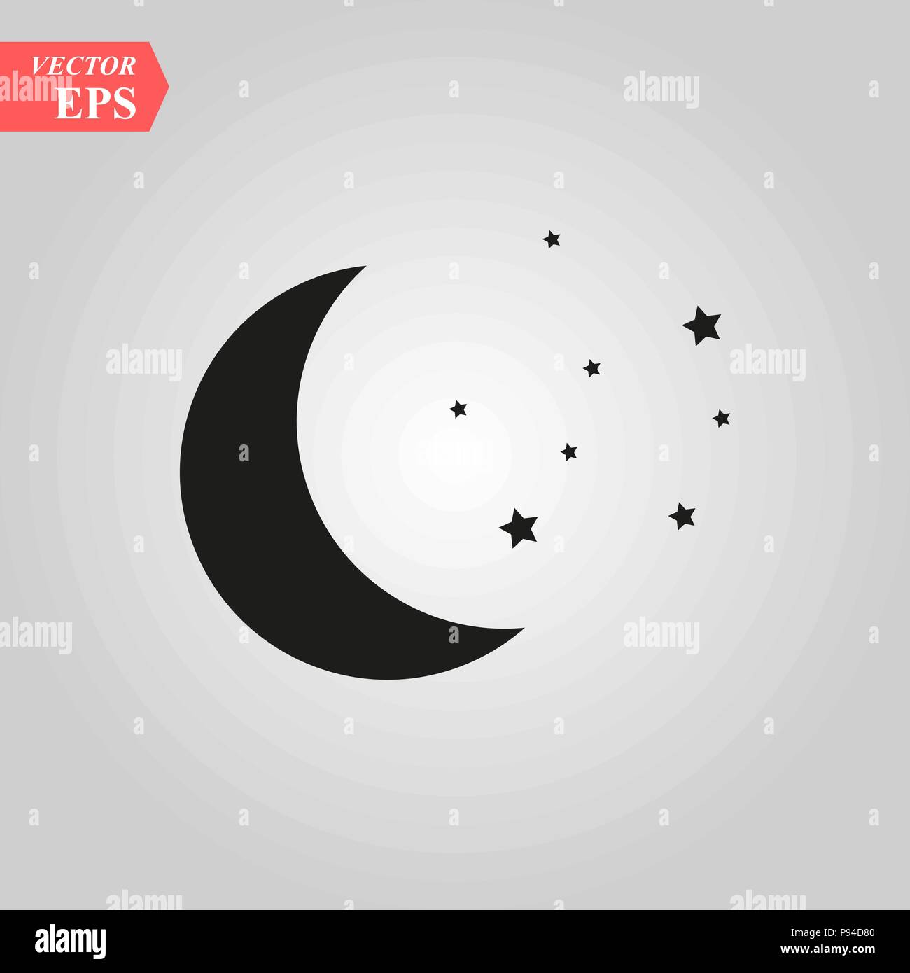 moon and stars icon illustration isolated vector sign symbol Stock Vector Image & Art Alamy