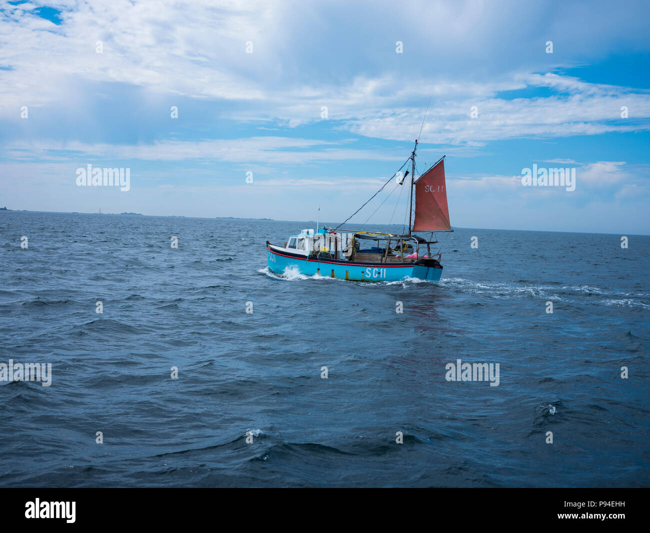 Fishing Boat, Isles of Scilly. Stock Photo