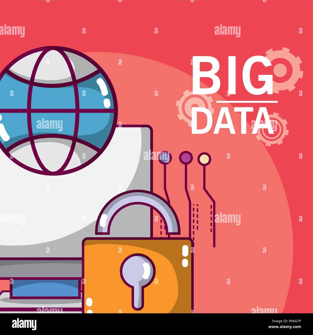 big-data-technology-concept-stock-vector-image-art-alamy