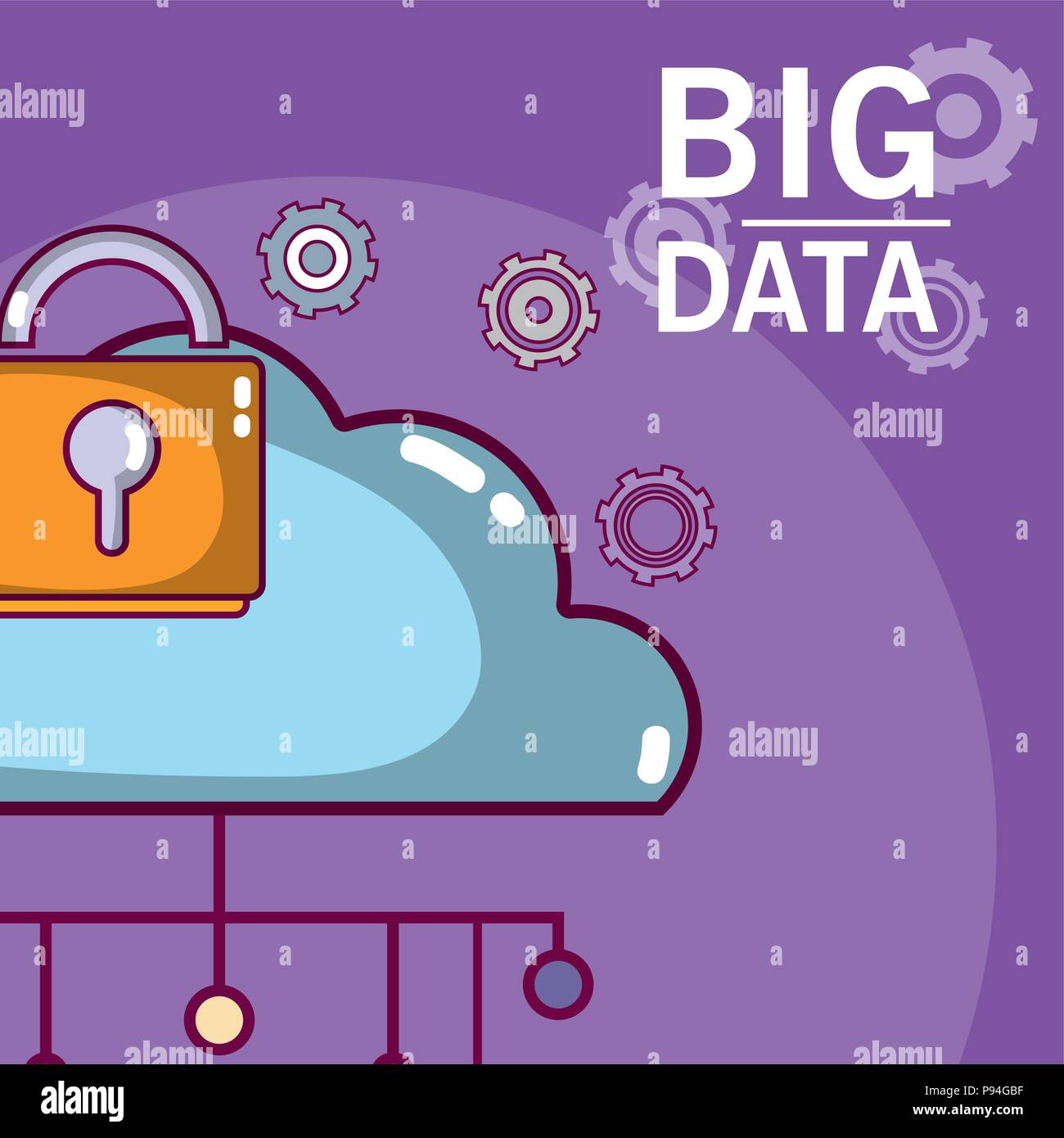 Big data technology concept Stock Vector Image & Art - Alamy