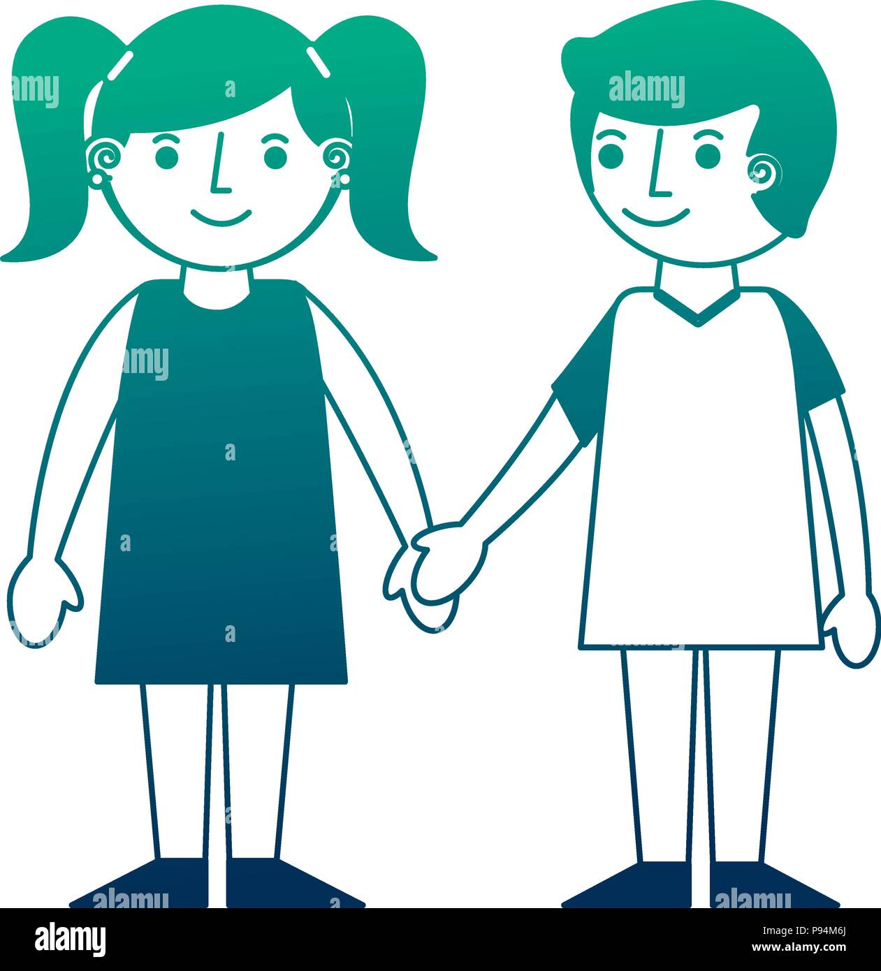 Cute Boy And Girl Holding Hands Friends Vector Illustration Neon Design Stock Vector Image Art Alamy Cute Boy And Girl Holding Hands Friends Vector Illustration Neon Design Stock Vector Image Art Alamy