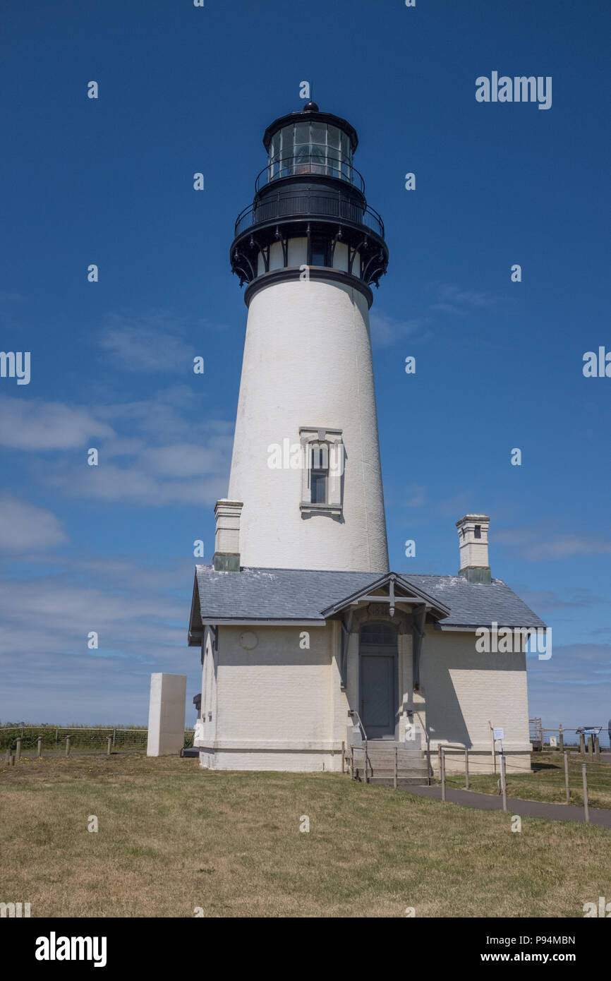 Yaquina Head Lighthouse, Newport, Oregon Stock Photo