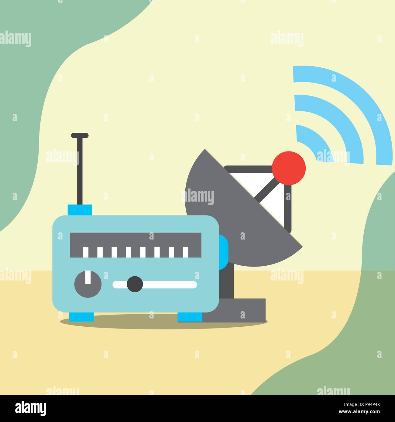 news communication relate Stock Vector