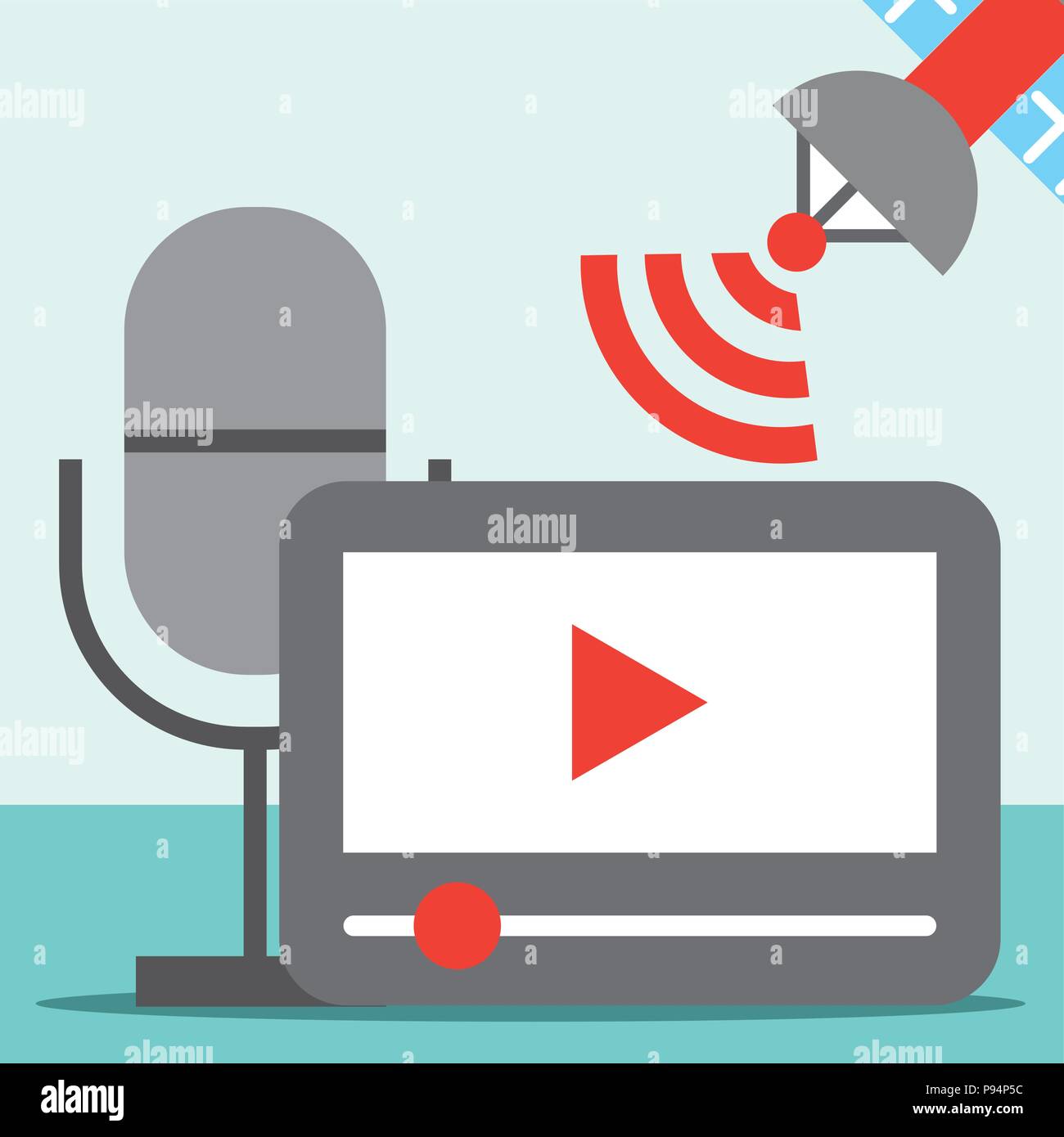 news communication relate Stock Vector