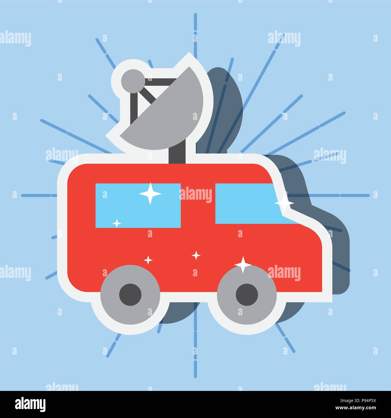 news communication relate Stock Vector