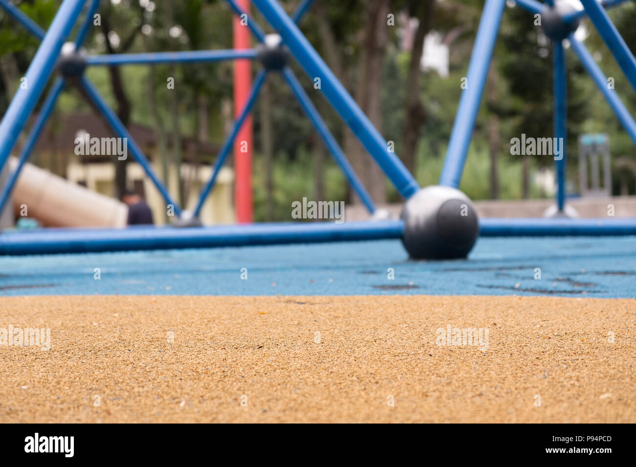 Children playground with foreground in focus Stock Photo